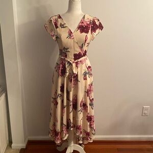 Lulus hi/low floral XS dress
